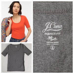 Gray Scoop Neck Tee NWOT (J. Crew)
